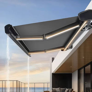 Full box aluminum alloy heavy-duty retractable canopy